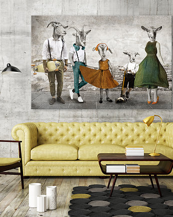 Obraz na płótnie - KOZY 120x80cm, LUdesign gallery