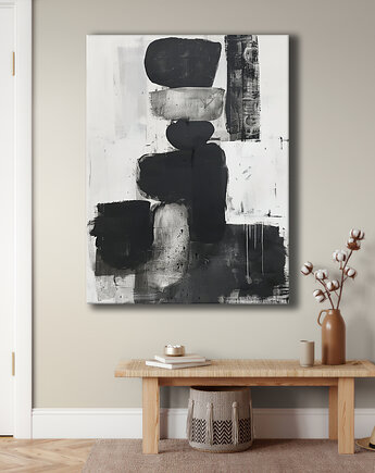 Geometria natury - Obraz na płótnie - Druk Blejtrama, Minimalizm, Loft #99, Black Sapphire Art