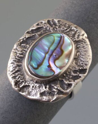 Pierścionek Z muszlą paua , Marta Kepska