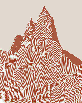 Mnich / Jesienne Tatry / Góry /Grafika, Jola Regeńczuk Art