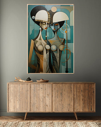 Oblicza Innych Wymiarów - Plakat - Druk - Abstrakcja, Surrealizm, Loft #11, Black Sapphire Art