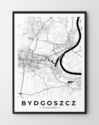 Plakat Mapa Bydgoszczy, HOG STUDIO
