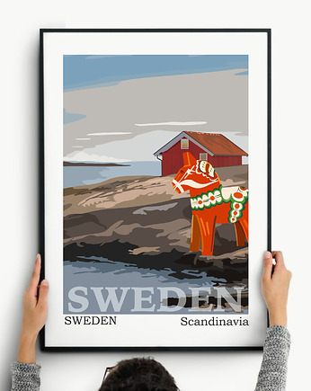 Plakat Pocztówka ze  Szwecji, Project 8
