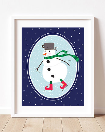 Bałwanek, plakat do pokoju dziecka, Dekorando