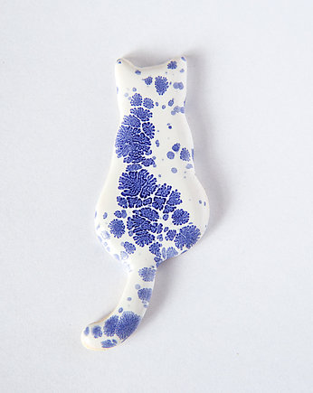Kotek ceramiczny magnes 6 cm, studnia ceramiczna
