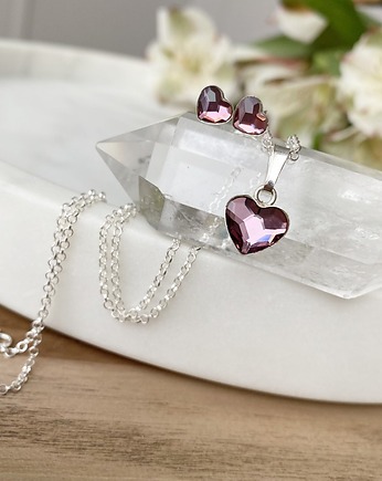 Komplet biżuterii - Antyczne serduszka, Marisella