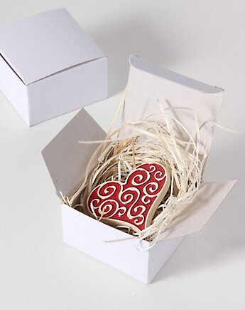 Serce od serca, magnes czerwony w pudełku, pracowniazona