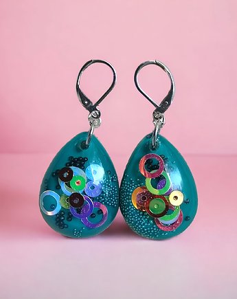 Kolczyki z żywicy : kolekcja PARTY TIME