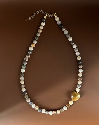 Naszyjnik z sercem Tiger Eye, Messme