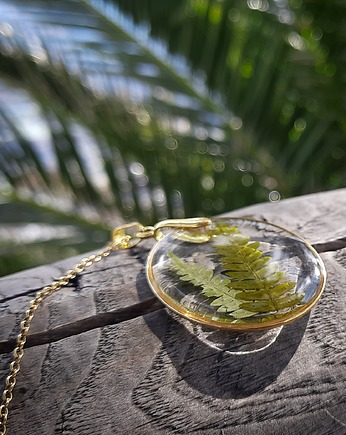 Wisiorek z paprocią, Figa handmade accessories