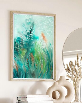 Oryginalna akwarela. Łąka 46x61, Malgorzata Domanska