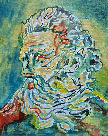 Stara dusza, alice oil on canvas