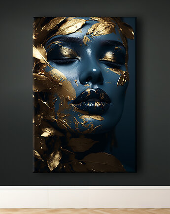 Złota muza - Obraz na płótnie - Druk Blejtrama - Fotografia, Surrealizm #3, Black Sapphire Art