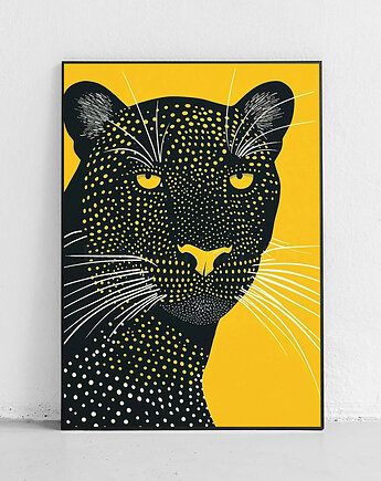 Plakat Elegancki lampart nocą, Harvest Maison