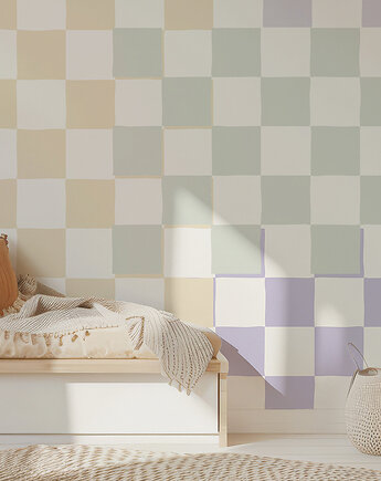 Tapeta Szachownica "Colorful Chess", Humpty Dumpty Room Decoration
