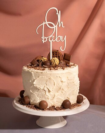 Topper toper na tort OH BABY Ozdoby na tort, smxdsgn