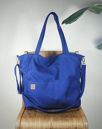 Lazy bag Pocket torba granatowa bawełniana eco, hairoo