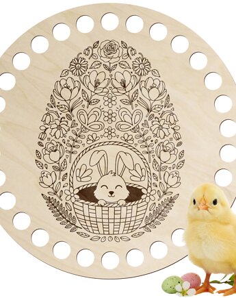 Baza Taca do Koszyków Wielkanocnych DUŻA 20 cm Spód DNO do Szydełkowania, smxdsgn