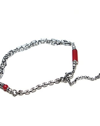 Cekinowa red - bransoletka, Katia i krokodyl