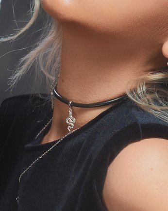 Choker z wężem Silver Snake, AFRODITTE COLLECTION