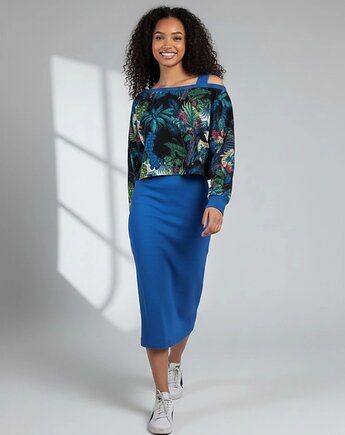 Zestaw sukienka na ramiączkach bluza oversize rozmiar M, Auri Lili