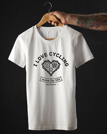 Koszulka T-SHIRT.  I love cycling, studioixi