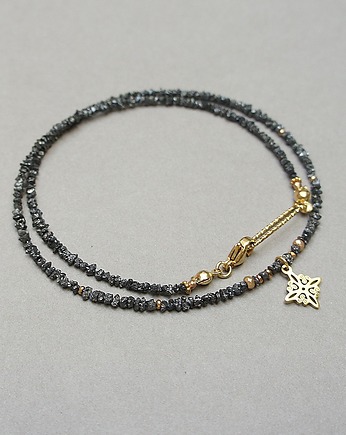 Diamenty black  vol. 3 /choker/-  naszyjnik - Szlachetna kolekcja, KiKa pracownia
