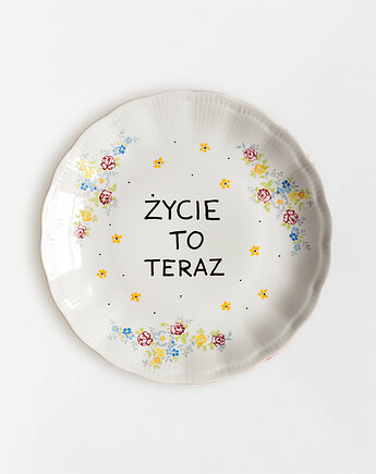 Talerz na ścianę - życie to teraz, EMPE artstudio