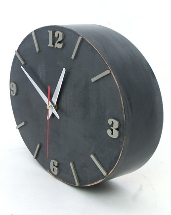 CICHY Zegar ścienny DREWNIANY - szerokość 30,5 cm, Clock Wood Studio