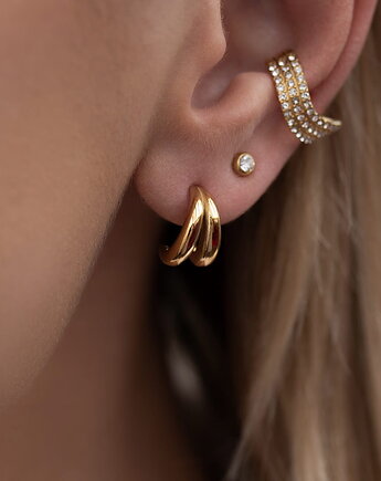 Modne złote kolczyki, Paraiso