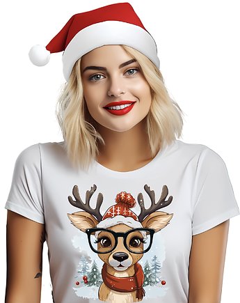Koszulka świąteczna renifer t-shirt, EvienArt