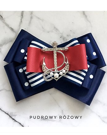 Brosza Marynarska MARINE  NOWOŚĆ!, Pudrowy Różowy