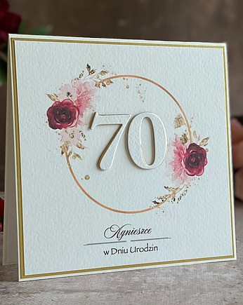 Kartka urodzinowa z kopertą prezentową, BH 50d, Anna Art and Crafts