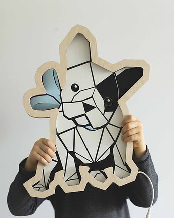Lampka ścienna Unky - BULDOG niebieski, UNKY