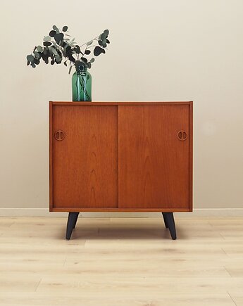 Szafka tekowa, duński design, lata 70, produkcja: Dania, Przetwory design