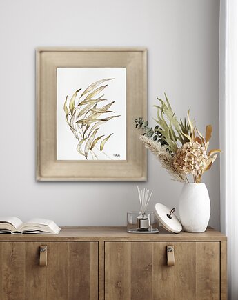 Listki nude a4 - akwarela, Bohemian Soul atelier by M.