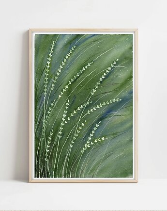 Oryginalna akwarela. Łąka A4, Malgorzata Domanska