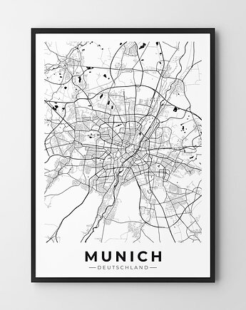 Plakat Monachium mapa, HOG STUDIO