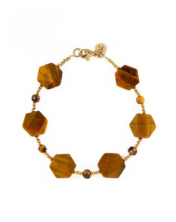 Bransoletka o wyjątkowym kształcie Tygrysiego oka - Wersja Złota, Kulka Bransoletki