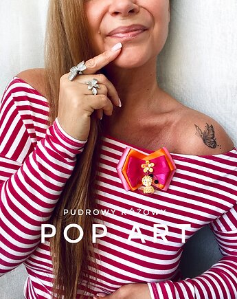 Nowa Kolekcja ART z postaciami 3d wyrwanymi z obrazu, Pudrowy Różowy