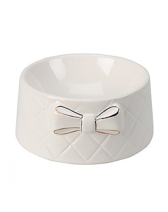 Miska Ceramiczna dla Kota lub Psa z Kokardką Gold, MIA home