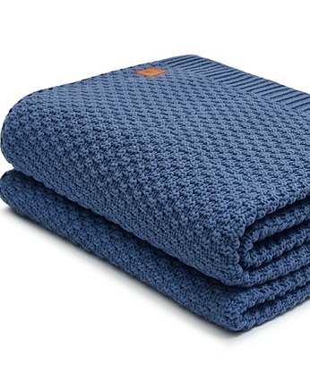 Mięciutki i delikatny koc XXL - granatowy /denim, Nordville