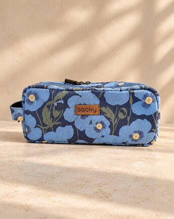 Sztruksowa kosmetyczka kompass bloom, sacky bag