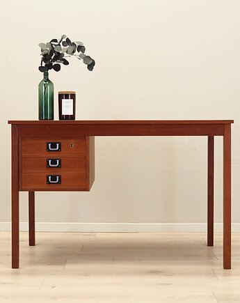 Biurko tekowe, duński design, lata 70, produkcja: Dania, Przetwory design