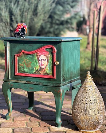 Kolorowa szafka z Fridą Kahlo, pojedynczy egzemplarz, Monique Art