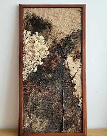 Natura struktury -abstrakcyjny obraz strukturalny, p.art.able Paulina Jaroszewska