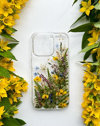 Etui na telefon - paprotne pole, fernandfelt