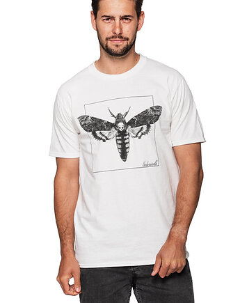 T-shirt męski UNDERWORLD Night Butterfly biały, UNDERWORLD