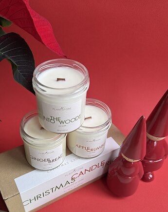 Zestaw świec sojowych CHRISTMAS CANDLE TRIO 3 x 120 g, Plantstore