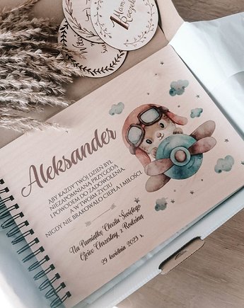 KRÓLIK ALBUM  swiateczny prezent personalizowany album pamiątka chrztu, LOO LOO DREAM